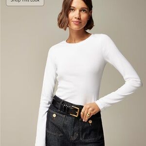 J Crew Perfect Fit White Long Sleeve shirt